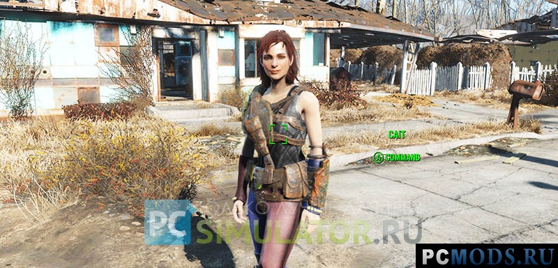 Cait - Clothing Rexture - Harley Quinn inspired  Fallout 4
