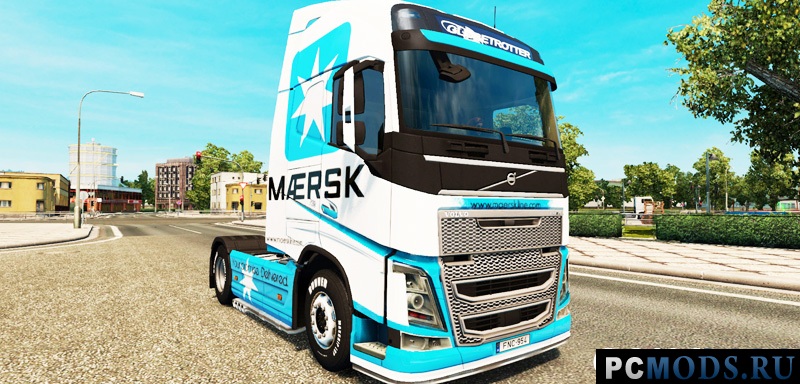 Скин Maersk на тягач Volvo